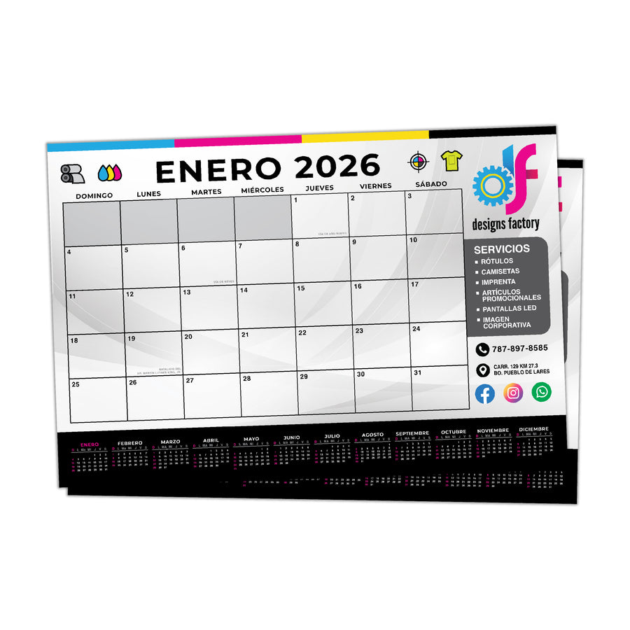Calendario de Mesa 12" x 18"