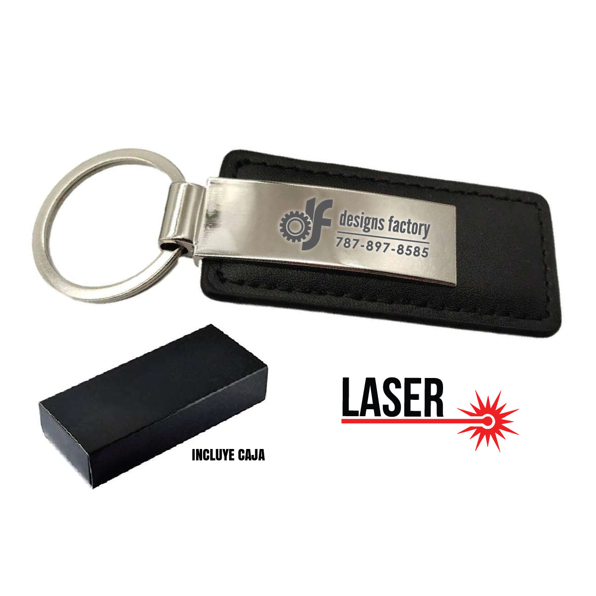 Leather Keyring Personalizado