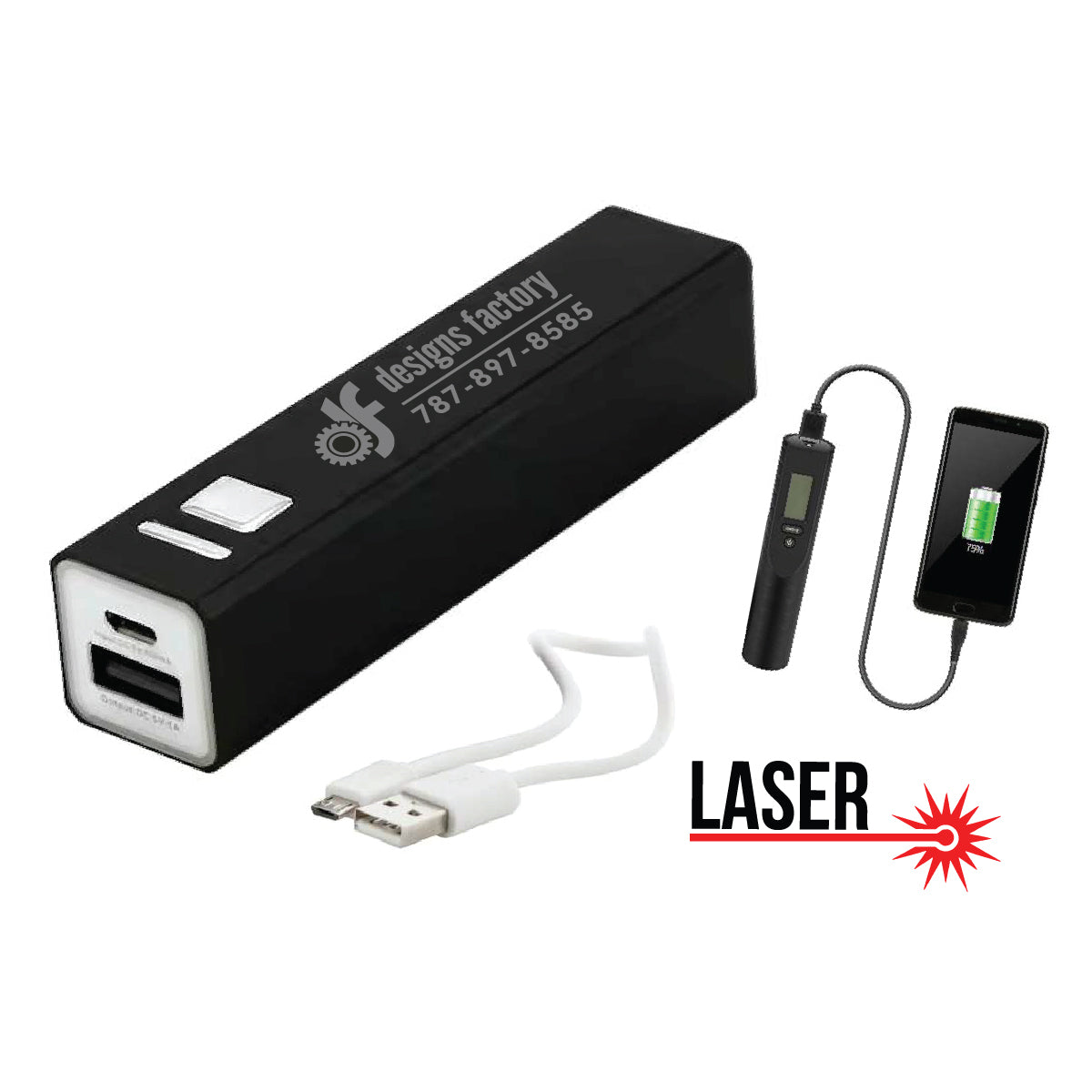 Power Bank Personalizado – Designs Factory LLC